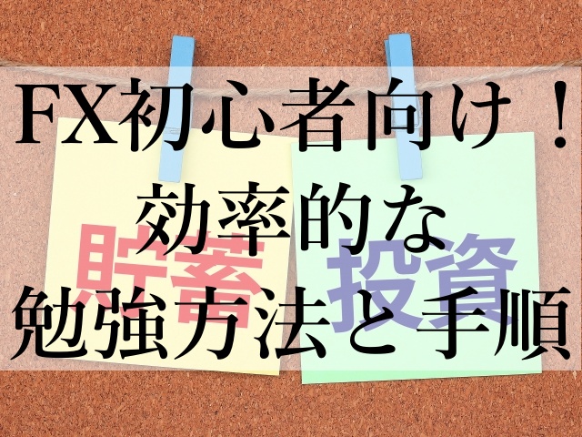 FX初心者向け！効率的な勉強方法と手順