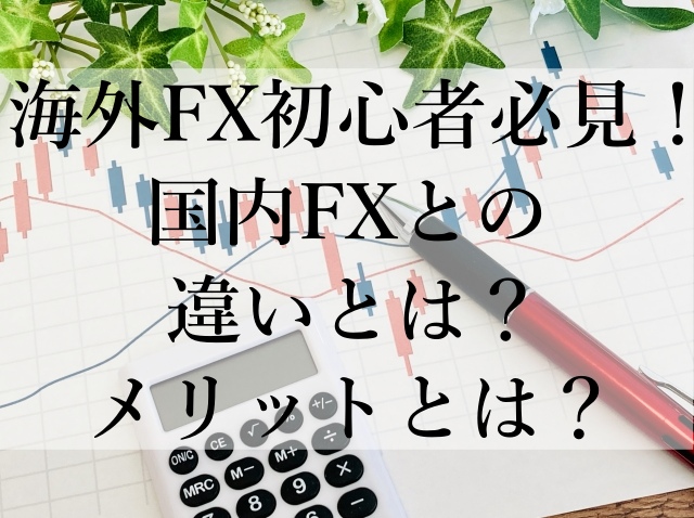 海外FX初心者必見！国内FXとの違いとは？メリットとは？